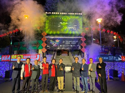 吹起濃濃中國風 大坑圓環城市意象點燈