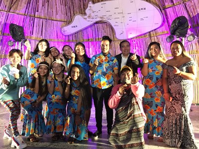 原民會主委林益陸前往欣賞友邦馬紹爾群島共和國代表團的精彩演出