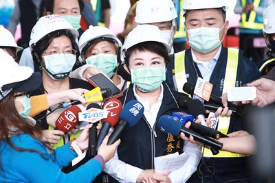 市長盧秀燕今日宣佈市府同仁上下班採彈性分流制