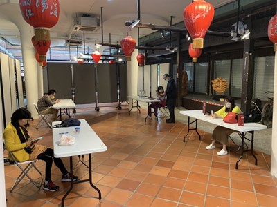 中市客委會異地演練辦公