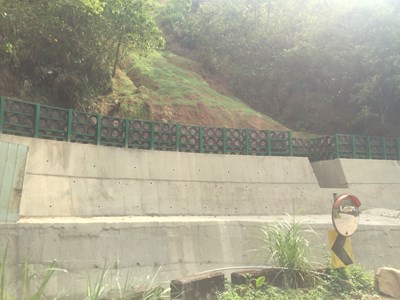 太平區牛角坑溝邊坡完工後現況