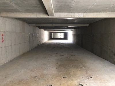 新社區復盛里老人文康中心前道路蓄洪池施作完成