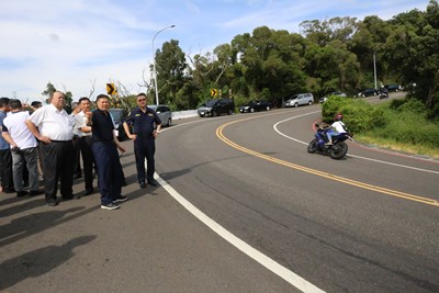 副市長陳子敬今(24)日率隊會勘