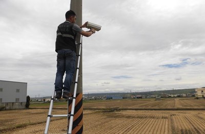 架設監控攝影機情形