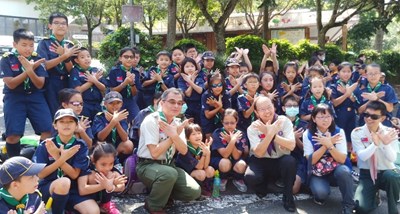 108學年度第2學期國民小學幼童軍聯團活動在東勢林場登場