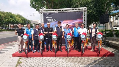 響應中市府推綠色運具  美光熱心捐后里iBike站點