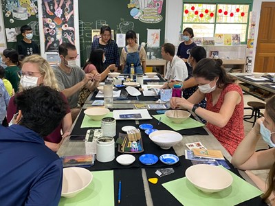 大甲高中食農教育與生活陶實作、文創手作青花瓷_200809_7