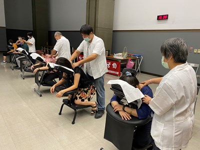配合公務人員協會辦理按摩推廣活動
