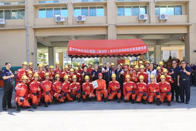 山海空特殊災害搶救 中市38名消防生力軍結訓