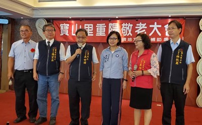 南屯區寶山里重陽敬老餐會 民政局長：打造銀髮宜居城市