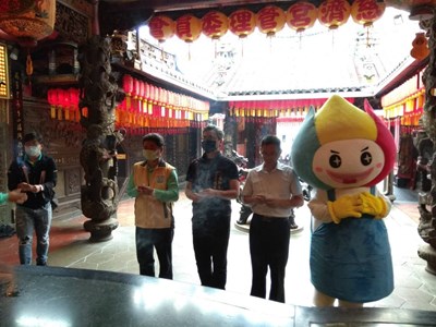 豐原慈濟宮祈福，為選手加油打氣