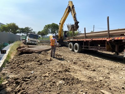 潭子區民生街雨水下水道開工1