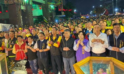 大庄媽遶境回鑾  民政局長接駕為市民祈福