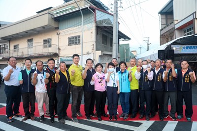 神岡筱雲山莊段道路拓寬通車 盧市長：完成地方20多年心願