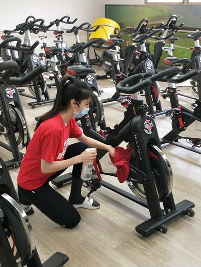 南屯國民運動中心-飛輪教室消毒清潔
