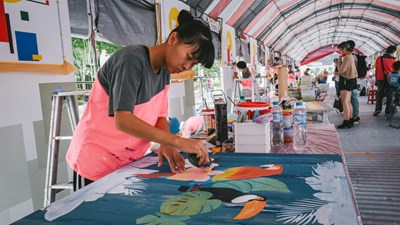 圖1：漆作裝潢職類競賽實況