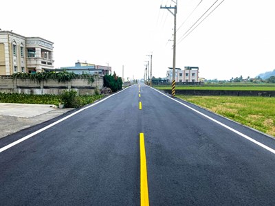 海線建設再添一樁  外埔土城路燙平1.65公里完工