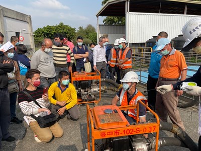 因應汛期將至 中市府水利局辦理抽水機教育訓練