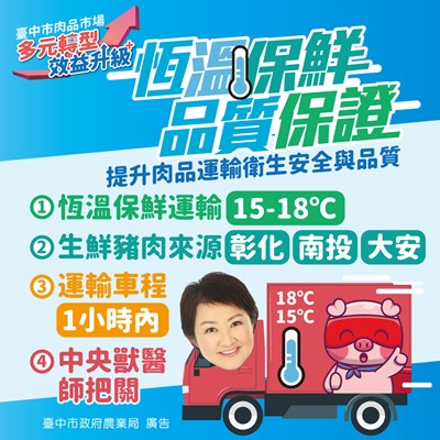 台中市肉品市場轉型活化 兼顧肉品保鮮及合宜價格