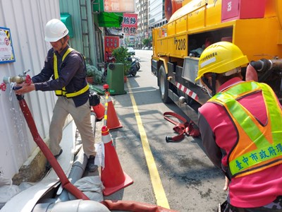 各區清潔隊率先取用營建工地次級水