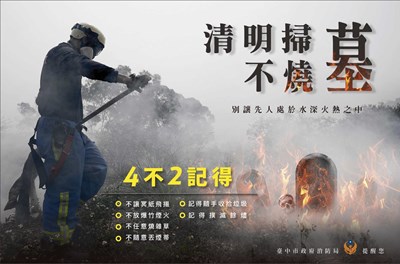 水情嚴峻 中市消防局提醒祭袓掃墓落實防火措施