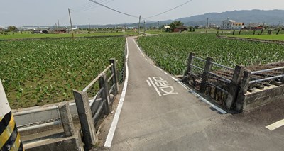 大甲幸福里農路設置避車道，農民耕作更幸福！