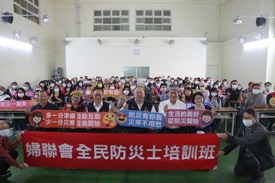 中市培訓 200名「防災士」投入社區 陳副市長：共築綿密防災救護網