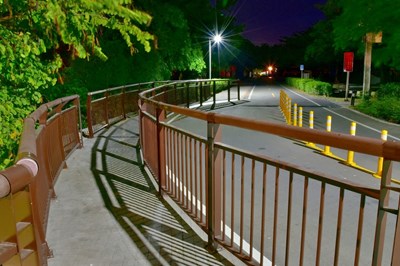 東豐自行車綠廊逐步汰換為較省電的LED路燈