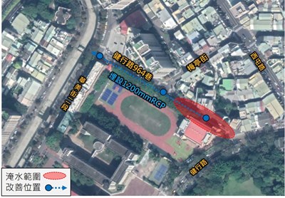 健行路964巷-施工位置圖