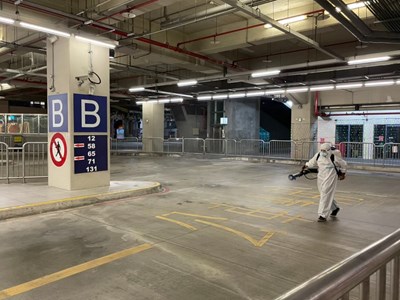防疫不鬆懈！ 中市公車及轉運中心持續加強清消
