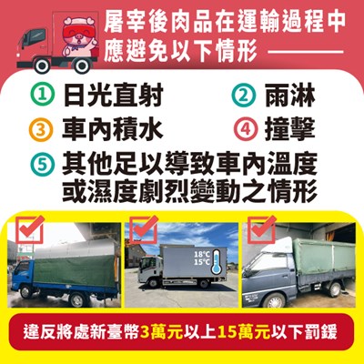 安心購買國產豬 中市稽查並督導屠體運輸過程