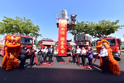 台中獲中央補助汰換6輛消防車  先端曲折雲梯車成亮點