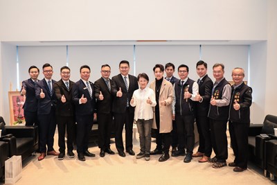 國際青年商會總會拜會中市府 盧市長感謝發揮青年力量