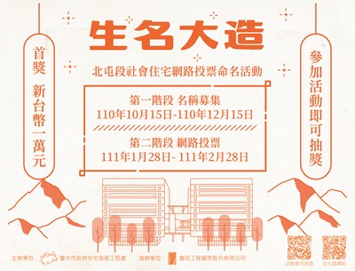 台中北屯首座社宅明年4月登場  1月28日線上投票命名