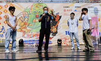 運動局長李昱叡代表盧秀燕市長到場支持街舞運動