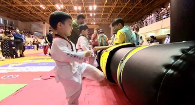 選手年齡最萌4歲參賽，參加電子踢擊項目