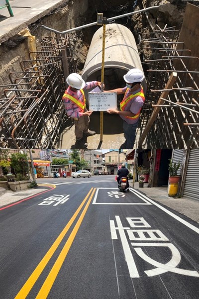 改善淹水有感  潭子仁愛路二段雨水下水道完工