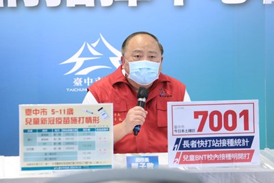 中市疫苗快打站持續優化 陳副市長：大幅縮短等待時間