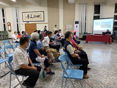 29日召開地方說明會,提供當地居民先期規劃資訊