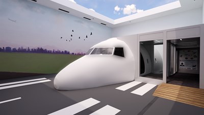 737客機「降落」中央公園 中市建設局:明年初開放體驗