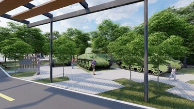 M48A3戰車展示區改善後模擬圖