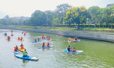 SUP立槳豐原葫蘆墩公園熱鬧登場