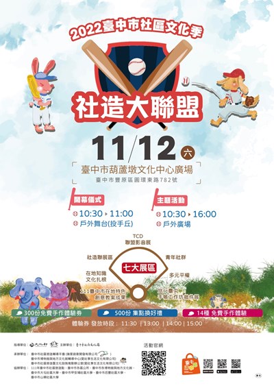 2022臺中社區文化季活動海報