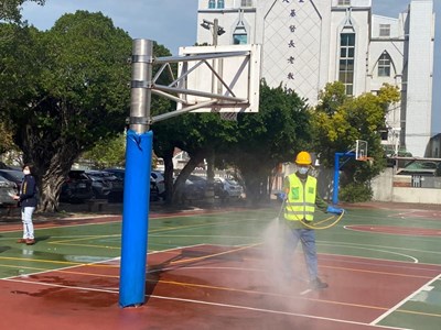中市校園開學前清消整備