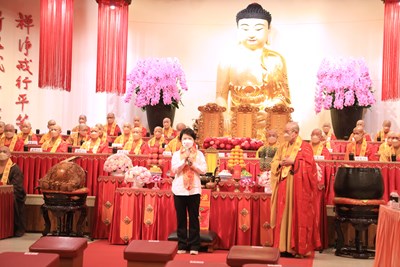 盧市長表示,今日仁王護國息災祈福法會極為殊勝,共同祈求國泰民安、風調雨順