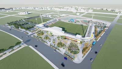 台中市足球運動休閒園區全區鳥瞰圖