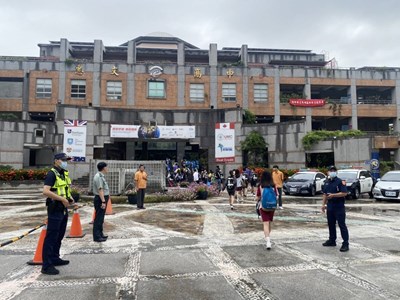 台中國中會考考場 警全面加強安全維護 防制恐嚇情事