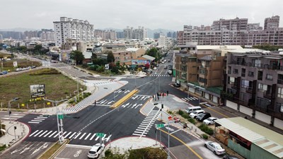 北屯區興安路打通將原河道兩端人行空間串連