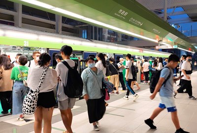 台中捷運8月運量創下通車以來最高紀錄。